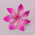 Handmade Artificial Flower Hair Pick with White Pearl